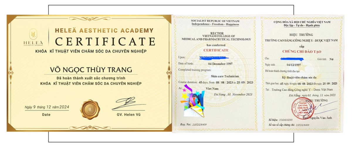 Bằng Cấp - Chứng Nhận